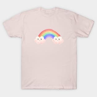 Rainbow with clouds T-Shirt